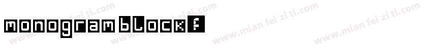 monogram block字体转换